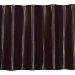 Ограждение для клумбы, 110×24 см, коричневое, «Волна», Greengo