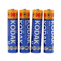 Батарейка алкалиновая Kodak Max, AAA, LR03-10BL, 1.5В, отрывной блистер, 10 шт.
