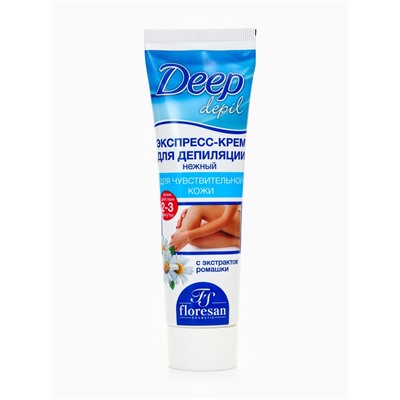 Экспресс-крем для депиляции Floresan Deep Depil нежный, для чувствительной кожи, 100 мл
