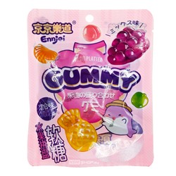 Желейные конфеты в форме фруктов Fruit Platter Gummy Ennjoi Guandong Lefen, Китай, 50 г