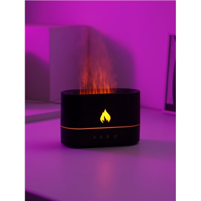 Увлажнитель воздуха LHU-15, ультразвуковой, 250 мл, эффект пламени, 4.5 Вт, 3 режима, подсветка, USB