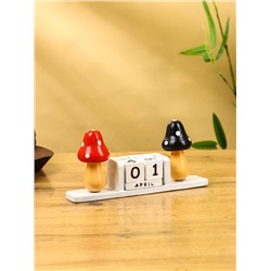 Календарь настольный «Мухоморчики», 20×6×9 см, дерево