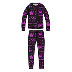 Термокомплект трикотажный для девочек: брюки, толстовка