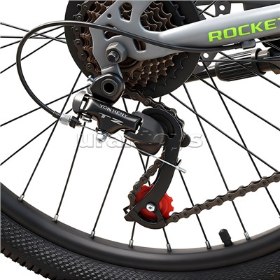 Велосипед 24" Rocket MP-400, цвет серый/зеленый, размер 13"