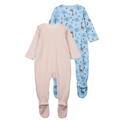 Комбинезон детский трикотажный для мальчиков, 2 шт в комплекте