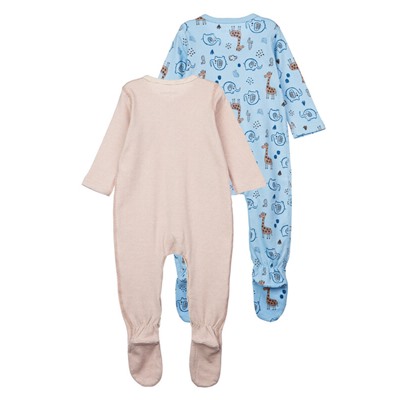 Комбинезон детский трикотажный для мальчиков, 2 шт в комплекте