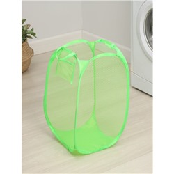 Корзина для белья складная Доляна, 34×34×56 см, МИКС