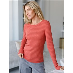 Джемпер тонкой вязки из вискозы с нейлоном