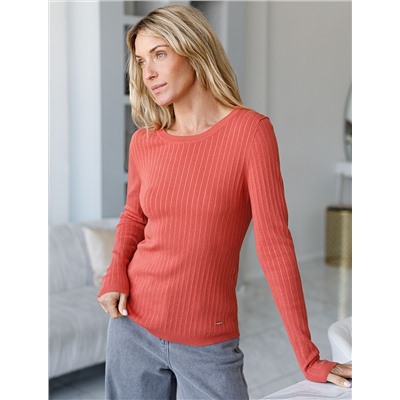 Джемпер тонкой вязки из вискозы с нейлоном