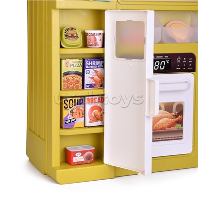 Набор кухня "Весёлый поварёнок" с паром (108 предметов) в коробке