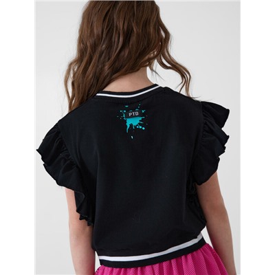 Джемпер трикотажный для девочек (футболка)