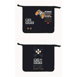 Папка для тетрадей А5 на молнии сверху пластиковая "404: Домашка не найдена" 1 отделение (094820) 01030 Хатбер