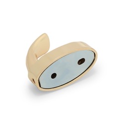 Крючок мебельный CAPPIO SEA, однорожковый, цинк, цвет золото