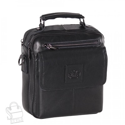 Сумка мужская кожаная 6803Z black Zinimsk