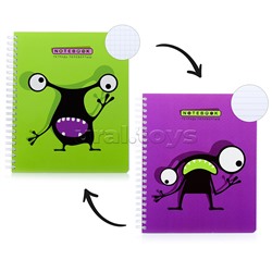 Тетрадь 96л клетка/линия А5 гребень S Перевертыш Кляксоиды