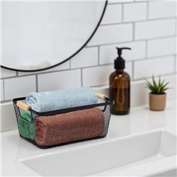 Корзинка универсальная LaDо́m «Миди», прямоугольная, 32×20.5×14 см, чёрная