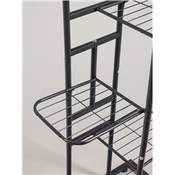 Подставка для цветов Greengo, 5 полок, 44×22×95 см, напольная, металл, тёмно-серая