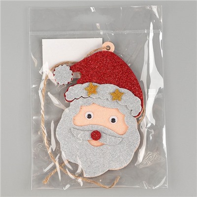 Новогоднее украшение «Дед мороз», на клеевой основе