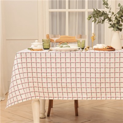 Скатерть «Этель» Flower Cage, 110×149 см, 100% хлопок, рогожка 186 г/м²