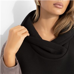 Капор-капюшон из хлопка, Слишком модно не бывает (чёрный)