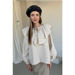 Блузка женская  DREAM072/03/Бежевый, коричневый