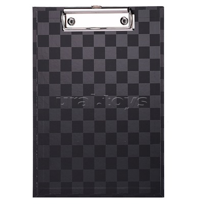 Клипборд "Total black" A5 (180x240 мм) картон толщина 2 мм, матовая ламинация,