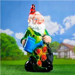 Садовая фигура из гипса «Гном с лейкой», 75×32×39 см