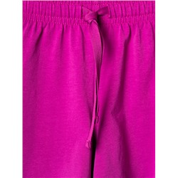 Комплект трикотажный для девочек: фуфайка (футболка), шорты