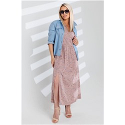 Платье штапель  6143/07/Брусничный