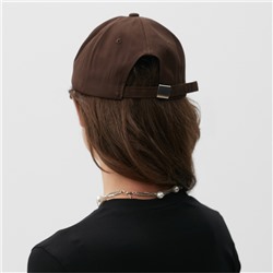 Кепка MINAKU Heart, коричневая, размер 56-58