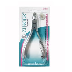 Zinger Кусачки педикюрные / Standard 45-S(FD), серебристый матовый/глянцевый, 10,7 см