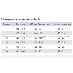 CONTE колготки Cotton 250 хлопок черные