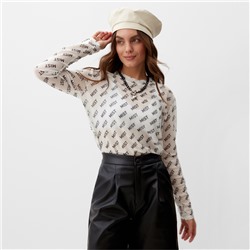 Лонгслив женский MIST, белый, размер M-L