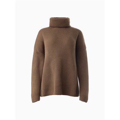 Джемпер женский MINAKU: Casual collection, коричневый, размер 42