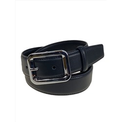 Ремень женский из натуральной кожи, цвет черный