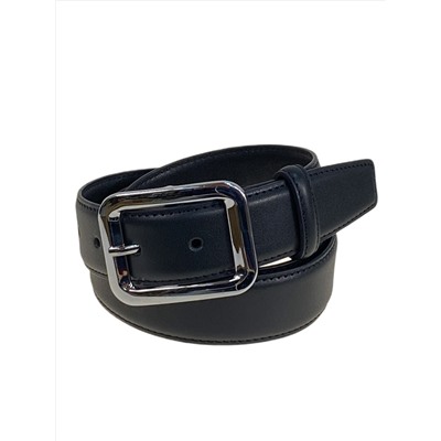 Ремень женский из натуральной кожи, цвет черный