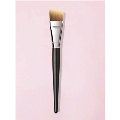 Kristaller Кисть макияжная для нанесения тона плоская скошенная, нейлон, черный, 17 см 27909