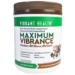 Vibrant Health, Maximum Vibrance, версия 2.0, кусочки шоколада, 724,5 г (1,6 фунта)