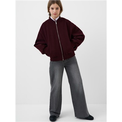 Куртка текстильная для девочек (бомбер)