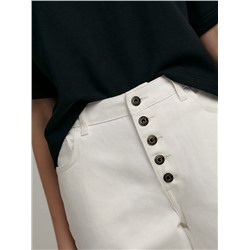 Straight CONTE CON-547 Джинсы на пуговицах из фактурного денима