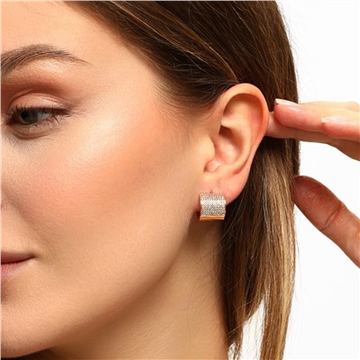 Серьги коллекция "Xuping" покрытие позолота, вставка: фианиты, Х000033530, арт.001.224