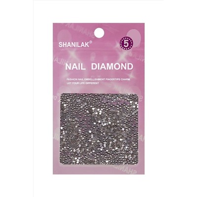 Nail Art Стразы для ногтей №5, серебристый KRISTALLER, 1107747