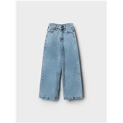 Брюки текстильные джинсовые для девочек