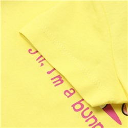 Футболка для девочки, цвет желтый, рост 74 см