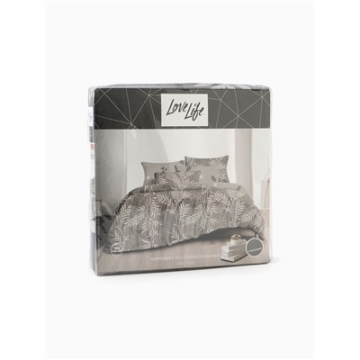 Постельное бельё евро LoveLife «Листья», микрофибра