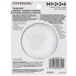 Covergirl, TruBlend, компактная минеральная пудра, оттенок «Прозрачный медовый», 11 г (0,39 унции)
