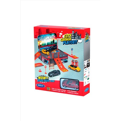 Игрушка игровой набор Гараж, включает 1 машину WELLY, 267151