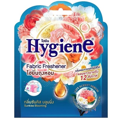 HYGIENE Аромасаше для дома и автомобиля СОЛНЕЧНЫЙ ПОЦЕЛУЙ Fabric Freshener 8 гр