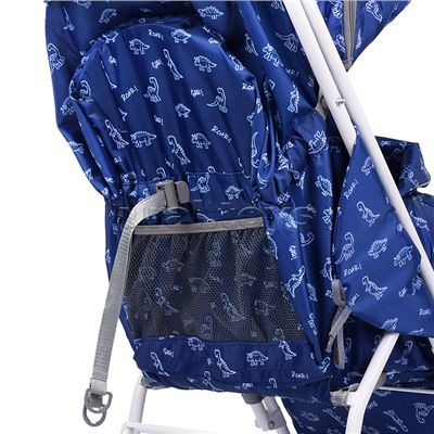 Коляска комбинированная "Наши детки 3-1К" (принт с динозавриками)