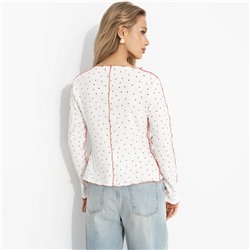 Лонгслив из хлопка, Громкий тренд (нежное чувство)